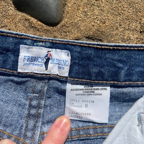 1970s Vintage French Dressing High Rise Denim Blue Jeans - Picture 5 of 5